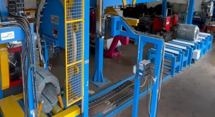 Wire coil packing line
